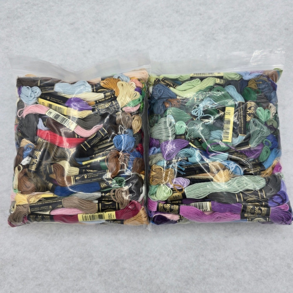 Lot 200 Skeins DMC Mouline Special Embroidery Floss Assorted Colors Cotton